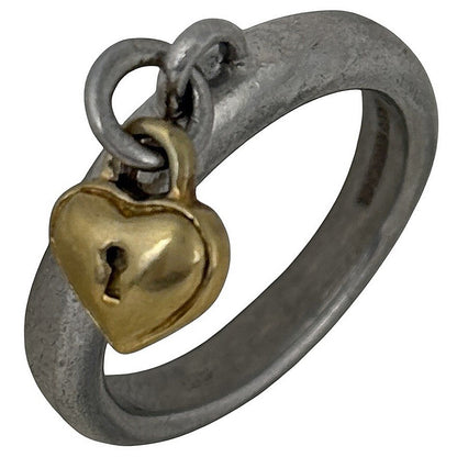 Tiffany & Co Heartlock Ring 750 Silver