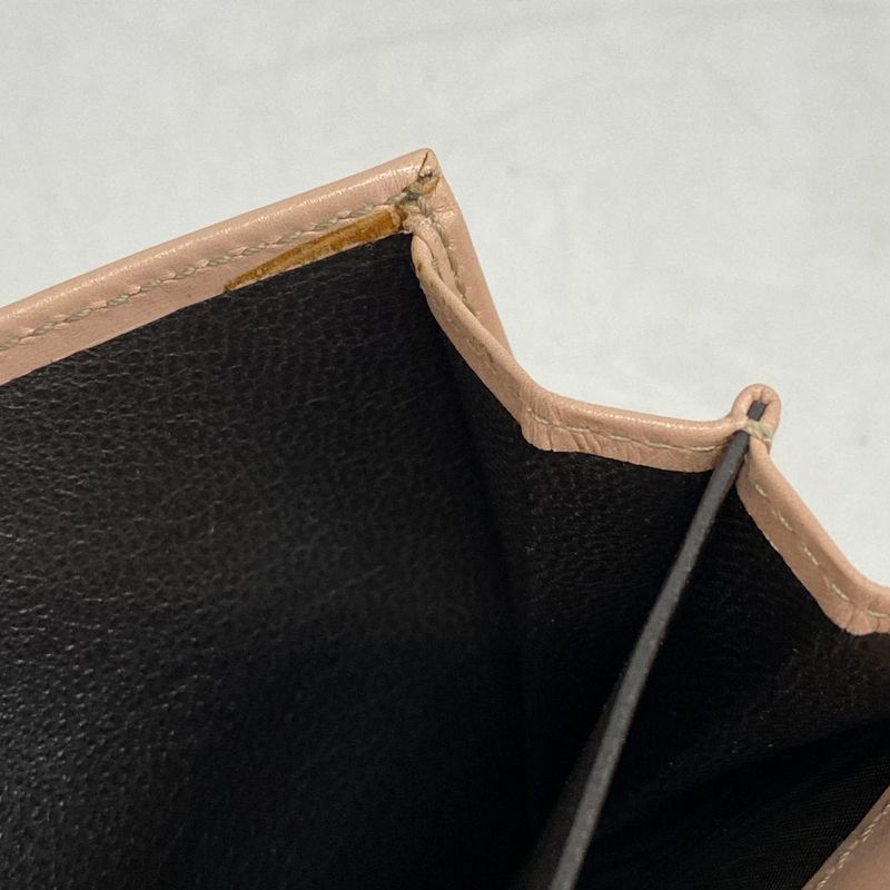 Guccissima 112715 Leather Pink Gold Hardware Women's Long Wallet