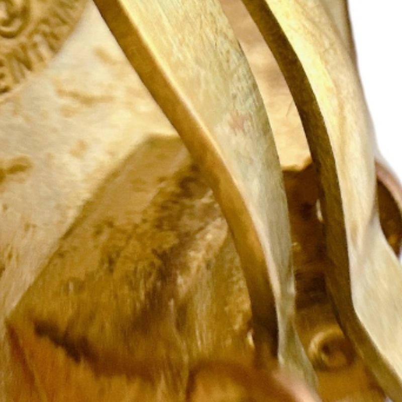 Chanel Vintage Large Earrings Circle Earrings Chanel Gold