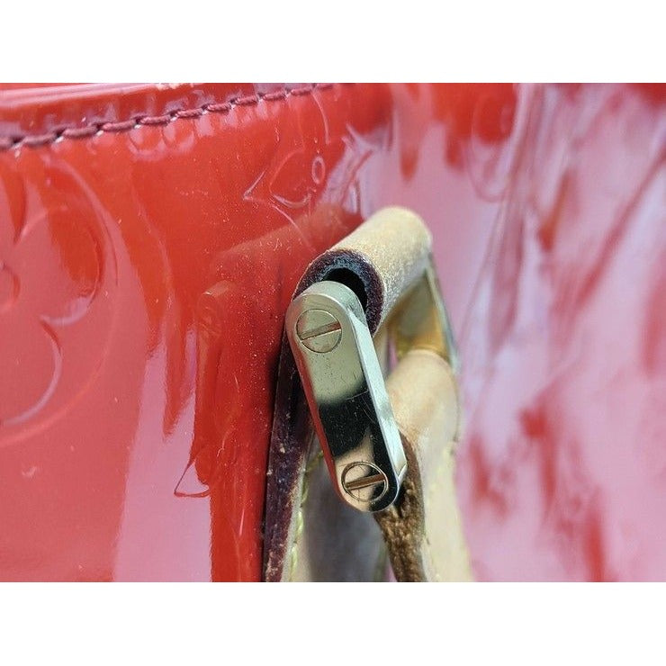 Louis Vuitton Handbag Houston Rouge Monogram Vernis Tote — view 5