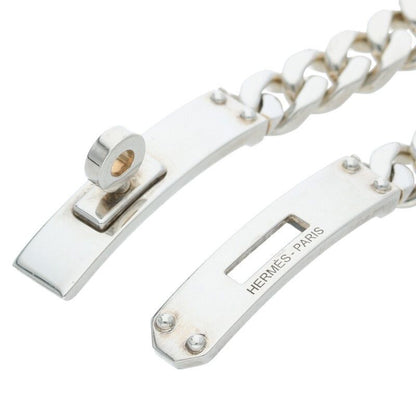Hermes Kelly Grumet Silver Bracelet Men's