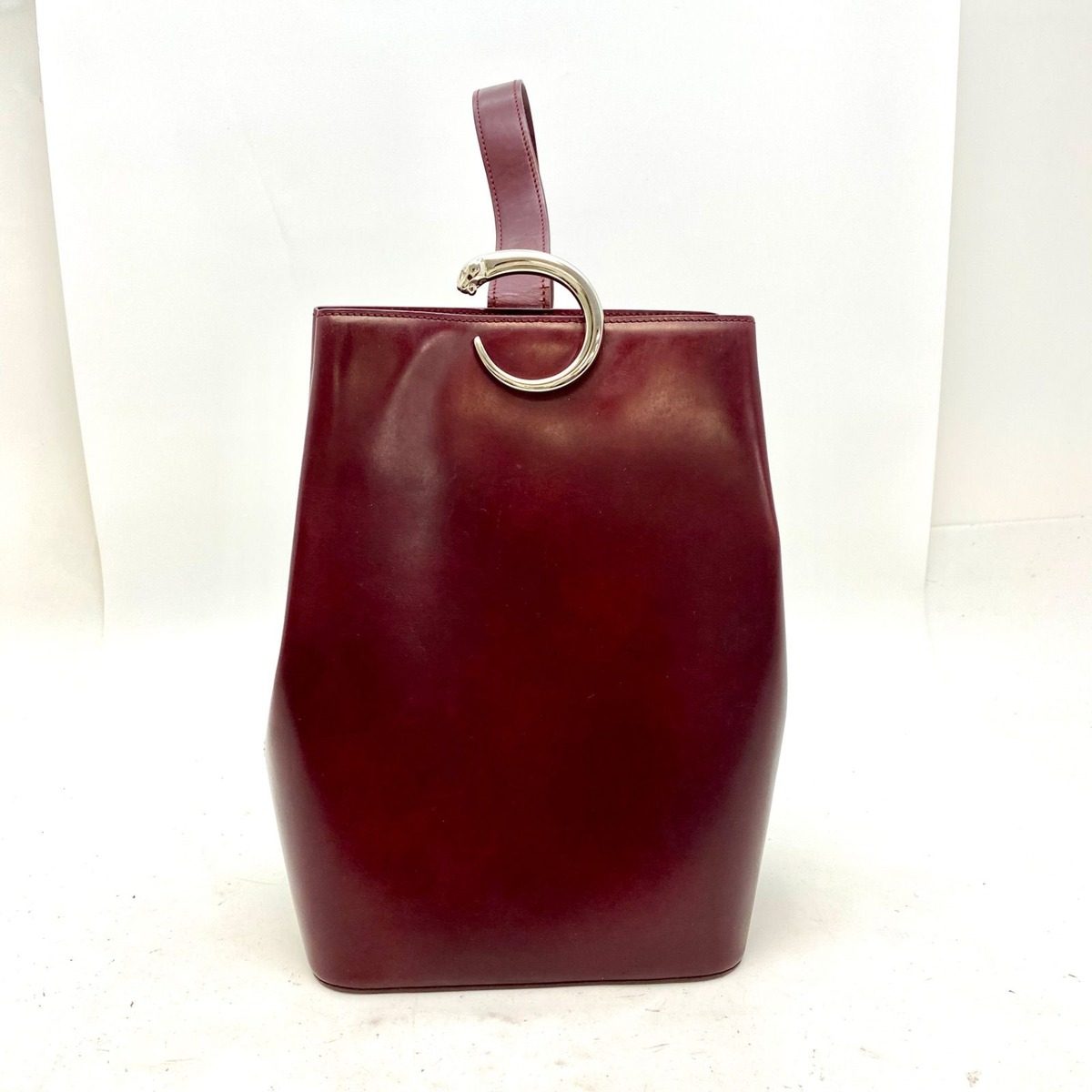 Cartier Shoulder Bag Panthère Leather Black Silver — view 4
