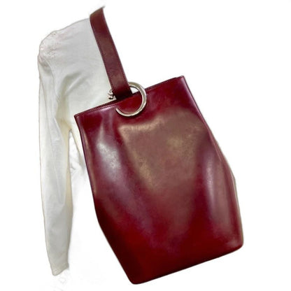Cartier Shoulder Bag Panthère Leather Black Silver