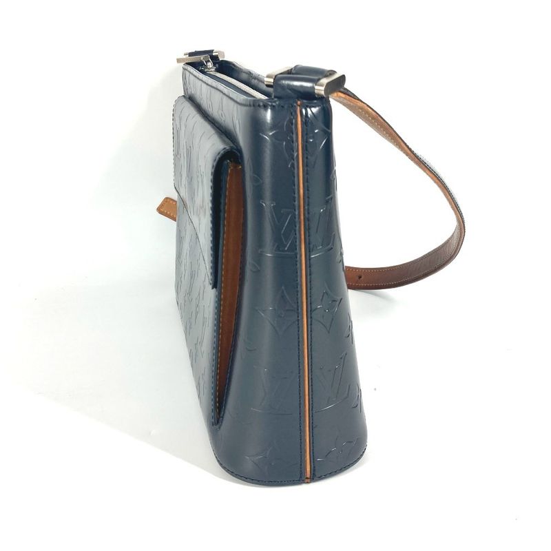 Louis Vuitton Shoulder Bag Alston M55125 Monogram Matte Leather Blue