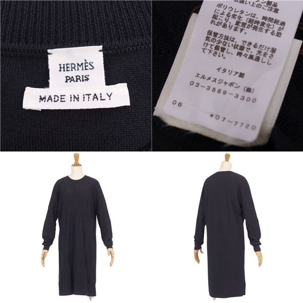 Hermes 20AW Knit Dress Sweater Long Sleeves Total