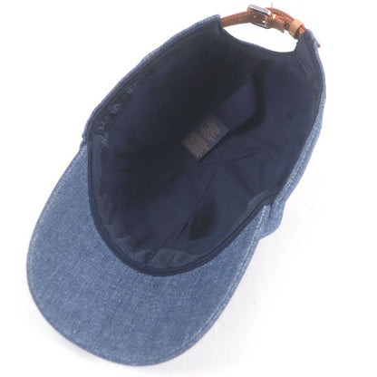 Louis Vuitton 2022 M7009l LV Logo Embroidery Baseball Cap Indigo Blue Made In