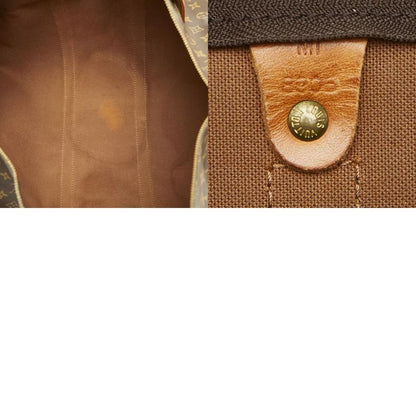 Louis Vuitton Monogram Keepall 55 Boston Bag Travel Bag M41424 Brown PVC