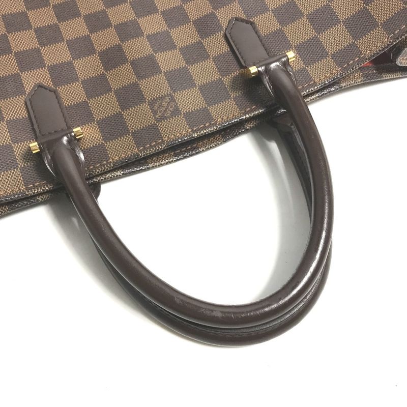 Louis Vuitton Tote Bag Sac Pla N51140 Damier Canvas Ebène Brown