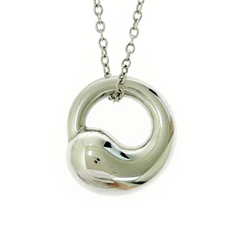 Tiffany & Co Silver Eternal Circle Necklace 4.0g 925 Engraved 479479 Necklace