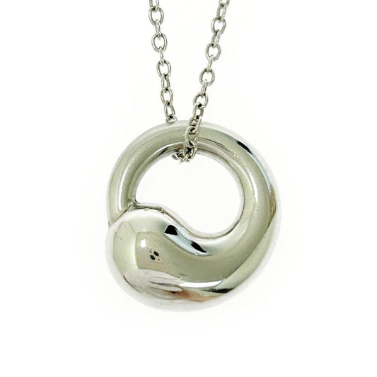 Tiffany & Co Silver Eternal Circle Necklace 4.0g 925 Engraved 479479 Necklace