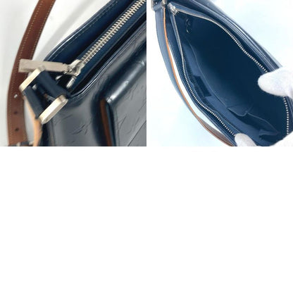 Louis Vuitton Shoulder Bag Alston M55125 Monogram Matte Leather Blue