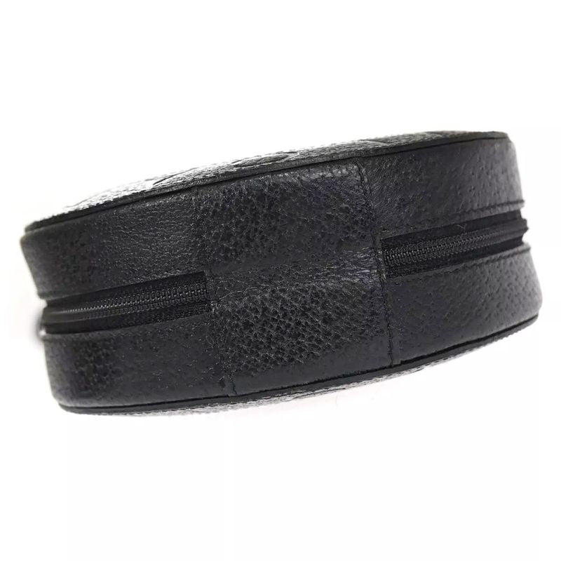 Bvlgari Bee Zero One Mini Shoulder Bag Logo Leather Black 80bs126