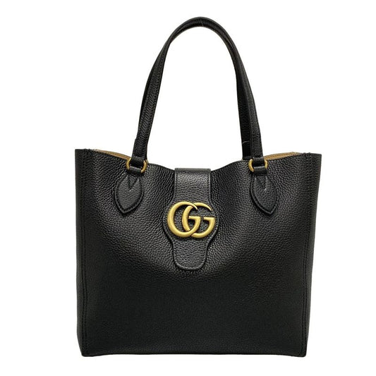Gucci Tote Bag GG Marmont 779831 Black Leather