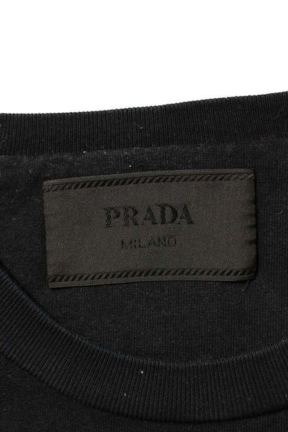 Prada 24AW Ujn896 S000 14K7 Logo Embossed T-shirt Men's XL