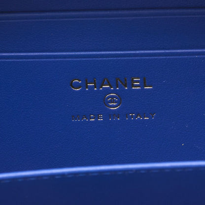 Chanel Shoulder Bag Coco Mark CC Filigree Mini Caviar Skin Red X Multicolor