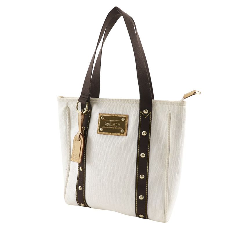 Louis Vuitton Cabas MM Antigua M40036 Canvas Ecru White/brown Sp1005 Unisex