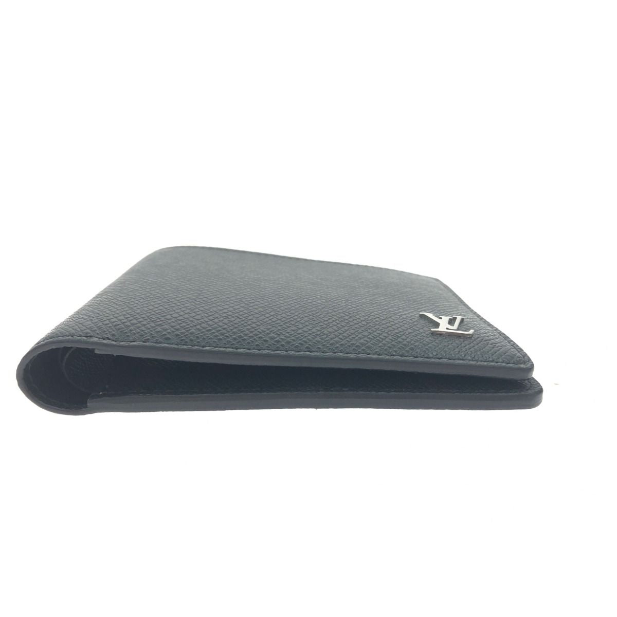 Louis Vuitton Men's Bifold Wallet Taiga Portefeuille Multiple M30295 Black