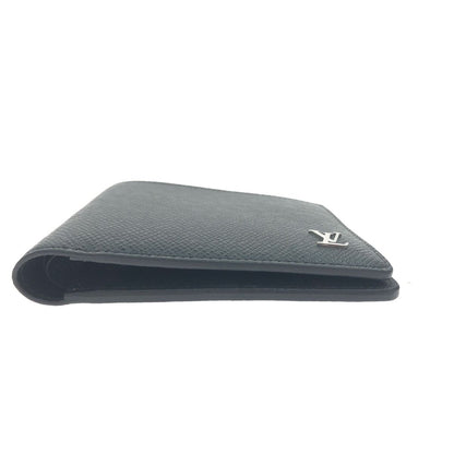 Louis Vuitton Men's Bifold Wallet Taiga Portefeuille Multiple M30295 Black