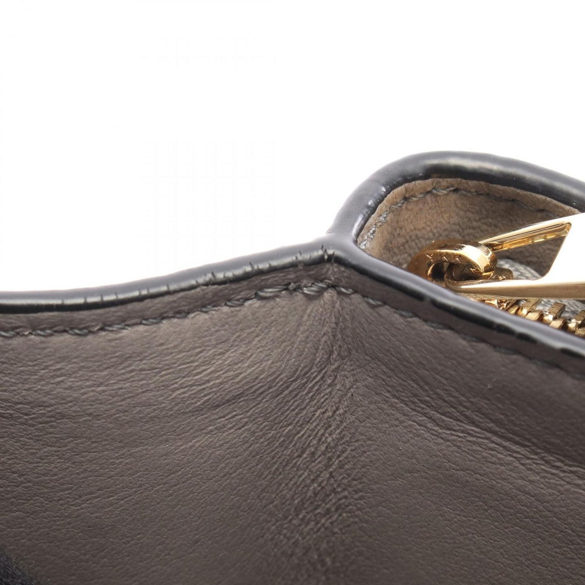 Loewe Bifold Wallet Compact Zip Khaki Beige Leather Anagram Green. Khaki. Gray — view 6