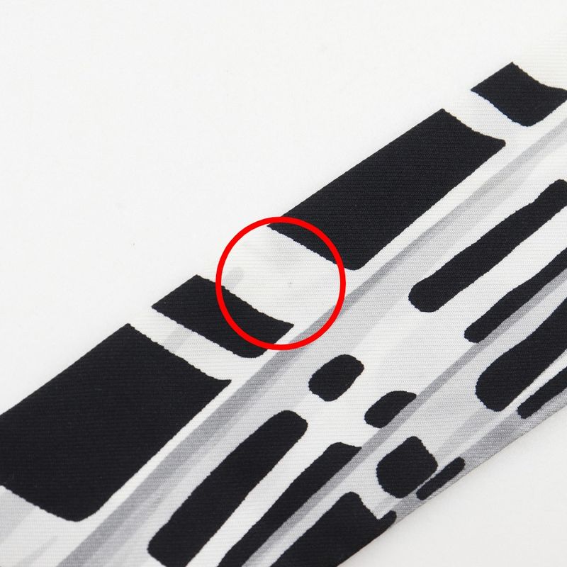 Louis Vuitton Bandeau Mp1834 Silk Black/white Women's Scarf