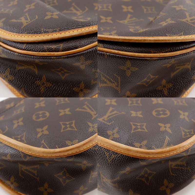 Louis Vuitton Menilmontane PM M40474 Monogram Canvas Brown Ct2193 Ladies