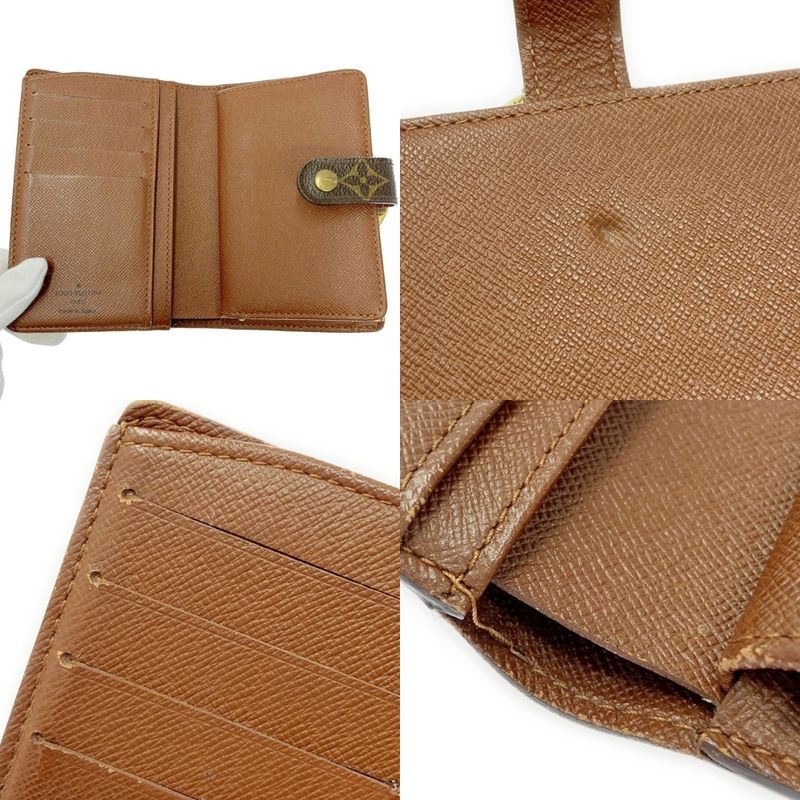 Louis Vuitton M61663 Monogram PVC Porte Monet Vier Viennois Brown 405922 Bifold