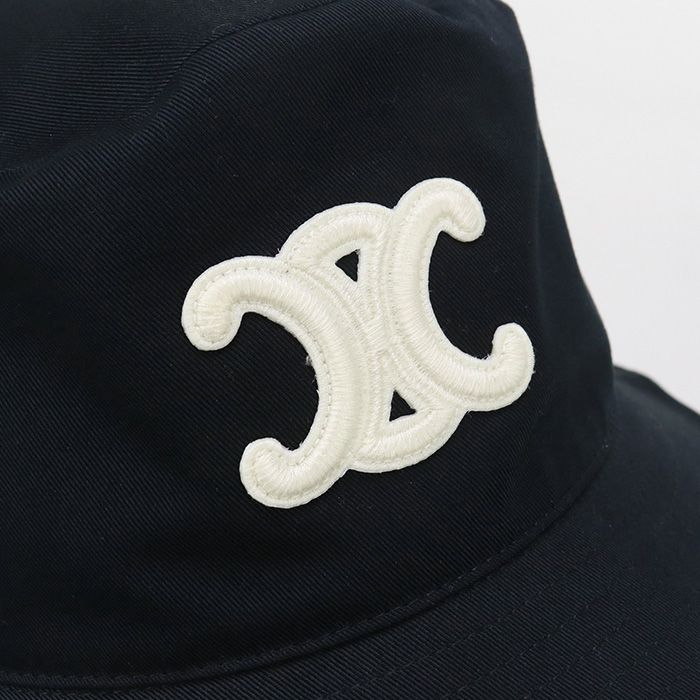 Celine Bucket Hat Triomphe 2aue5968p.38no Hat 100% Cotton Ladies