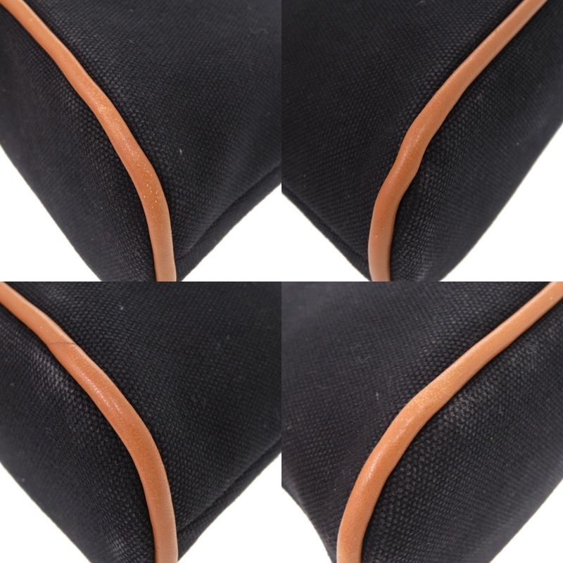 Hermes Bolide Pouch 20 PM Canvas Black Bag Black 0506 Hermes