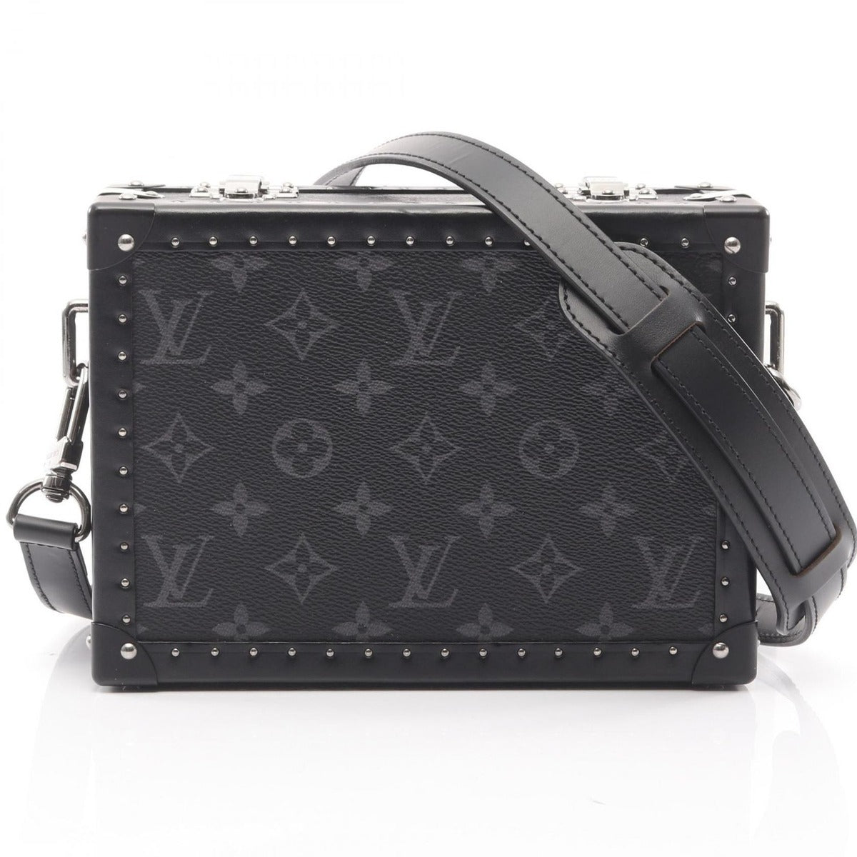 Louis Vuitton Shoulder Bag Clutch Box Canvas Leather