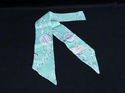 Tiffany & Co Tiffany & Co 100% Silk All-over Tulley Ribbon Scarf For