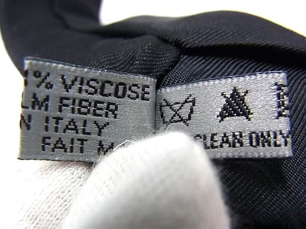 DIOR 98% Silk And 1% Polyester Tie Men's Women's Black Fs2223