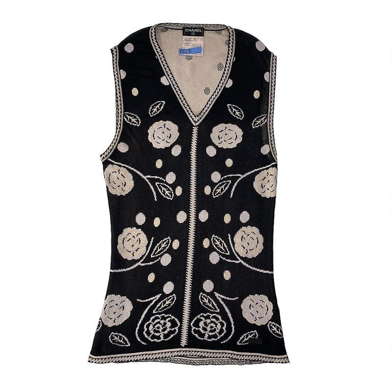 Chanel Camellia All-Over Twilly Vest
