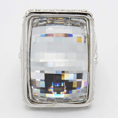 Christian DIOR Ring Ribbon Rhinestone L Approx 13 Accessories Women H12712