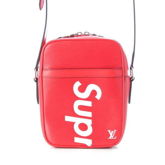 Louis Vuitton Supreme Danube PM Epi Logo Shoulder Bag Red