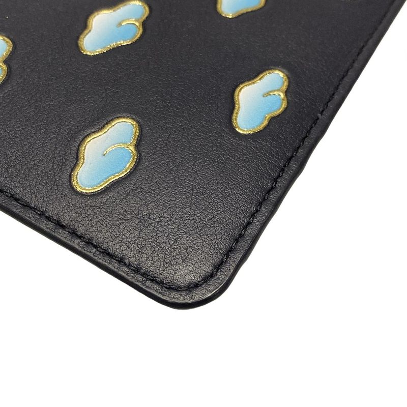 Loewe Coin Case - Dark Navy X Light Blue X Gold With Snafujita/cloud/card