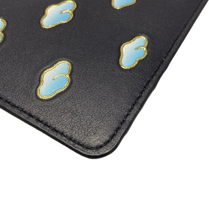 Loewe Coin Case - Dark Navy X Light Blue X Gold With Snafujita/cloud/card