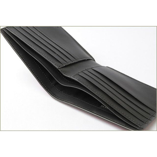 Fendi Wallet Fold Billfold 7 M0169 Vocabulary Strawberry Black — view 4