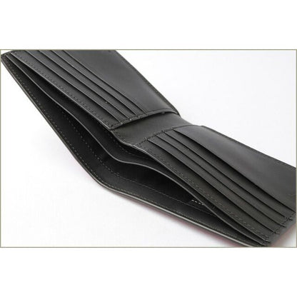 Fendi Wallet Fold Billfold 7 M0169 Vocabulary Strawberry Black — view 4