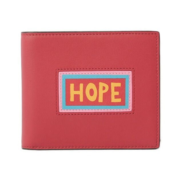Fendi Wallet Fold Billfold 7 M0169 Vocabulary Strawberry Black