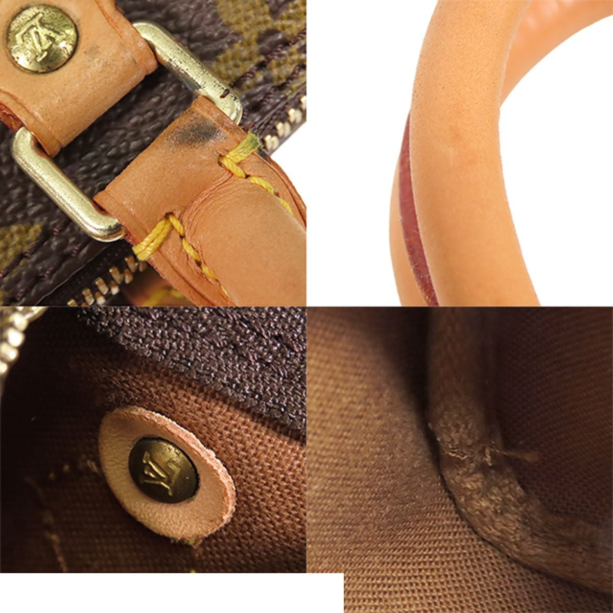 Louis Vuitton Mini Speedy Brown Monogram Canvas Handbag — view 7