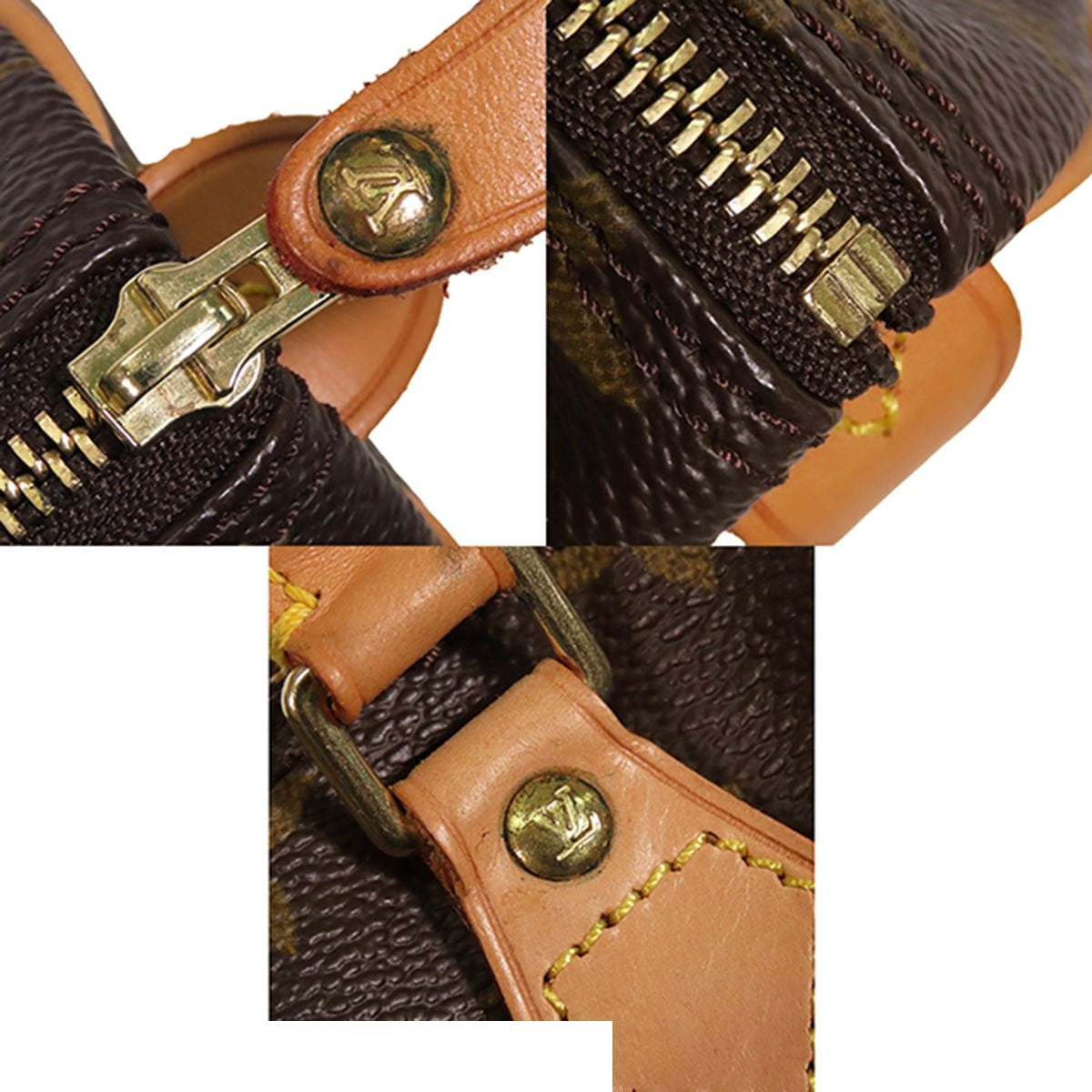 Louis Vuitton Mini Speedy Brown Monogram Canvas Handbag — view 8