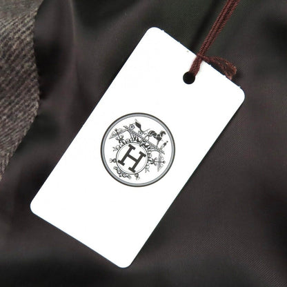 Hermes Wool Single Chest Star Coat Brown 46 Garment Recommended — view 11