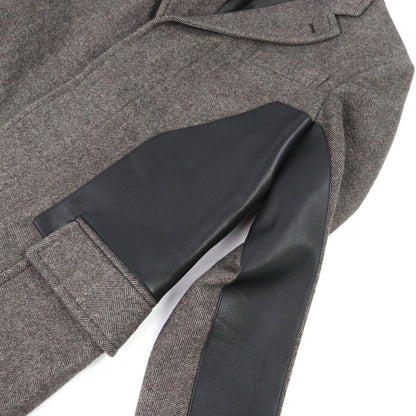 Hermes Wool Single Chest Star Coat Brown 46 Garment Recommended — view 5