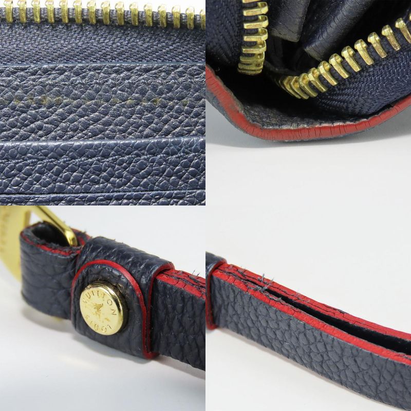 Louis Vuitton Long Wallet Zippy Wallet M62121 Monogram Empreinte Marine Rouge