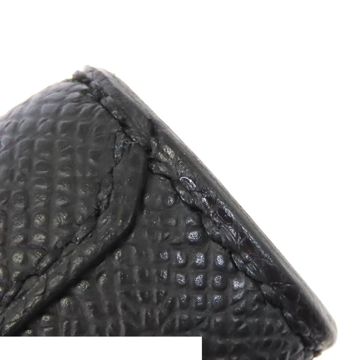 Hermes Sac a Depeches 24 Black Silver Epsom Clutch — view 7