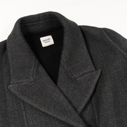 Hermes Gray Cashmere Coat — view 5