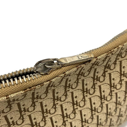 Dior/christian Dior Handbag Trotter Beige And Brown Mini Bag Leather