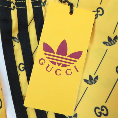 Gucci×adidas 693439 Interlocking G Shorts Yellow M Ladies