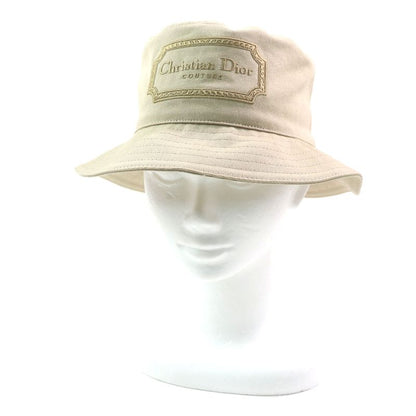  DIOR Homme 293c906i5641 100% Cotton DIOR Logo Embroidered Bucket Hat Beige S
