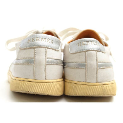 Hermes Shoes Sneakers Low Cut Men Leather White — view 4